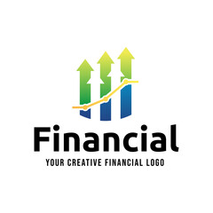 Fundraising Financial And Accounting Logo Design. Financial Advisors Logo Vector Design Inspiration
