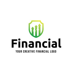 Fundraising Financial And Accounting Logo Design. Financial Advisors Logo Vector Design Inspiration