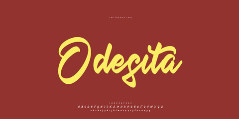 signature Font Calligraphy Logotype Script Brush Font Type Font lettering handwritten
