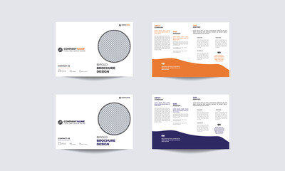 Corporate, Business  Bi fold Brochure Design Template