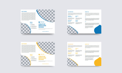 Corporate, Business  Bi fold Brochure Design Template