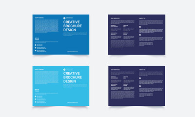 Corporate, Business  Bi fold Brochure Design Template