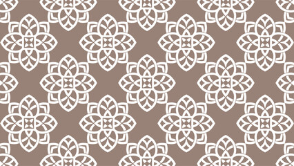 Abstract seamless geometric pattern background, stylish floral art, vector design, generative AI