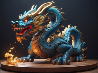 Fototapeta premium dragon Chinese creature in new years