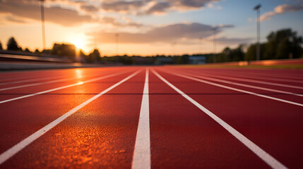 start line of a running track, without any people. Starting Line Track Transparent - obrazy, fototapety, plakaty