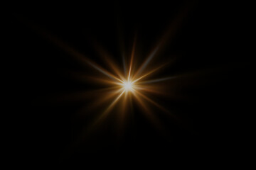 Obraz premium A flash of light that creates a speed effect. The flare of the special effect of an explosion of light.