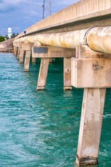 Bridge along Overseas Highway in Florida