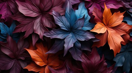 Colorful autumn leaves background.