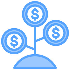 Investment Blue Icon