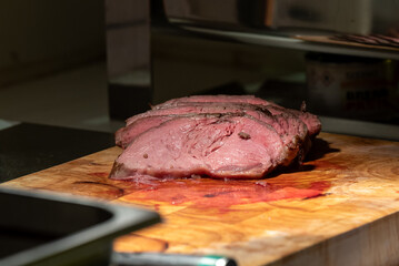 fresh cut cutlet ready to serve