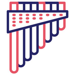 Fototapeta premium Pan Flute Icon