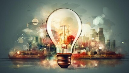 電球 アイデア ビジネス プラン 計画 - obrazy, fototapety, plakaty