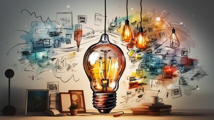 電球 アイデア ビジネス プラン 計画