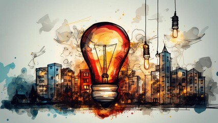 電球 アイデア ビジネス プラン 計画