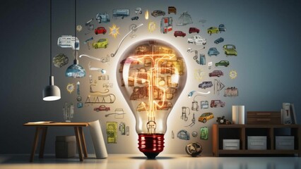 電球 アイデア ビジネス プラン 計画