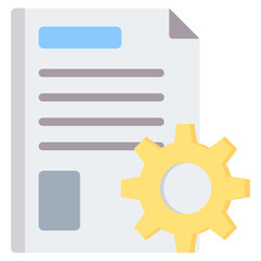 Content Management Flat Icon