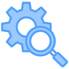 Search Engine Blue Icon