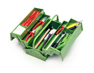 Toolbox with tools