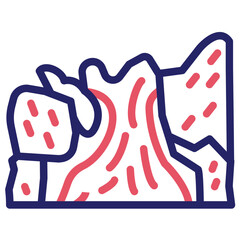 Waterfall Landscape Icon