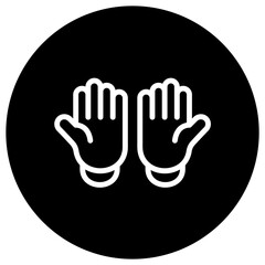 Gloves Vector Icon Design Illustration