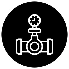 Pressure gauge Vector Icon Design Illustration