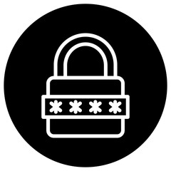 Password Vector Icon Design Illustration