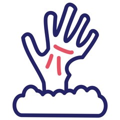 Obraz premium Scary Hand Icon