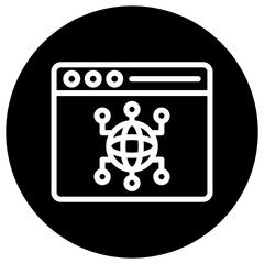 Browser Vector Icon Design Illustration