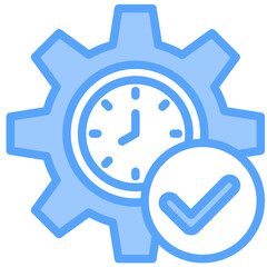 Real Time Blue Icon