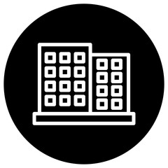 Office building Vector Icon Design Illustration