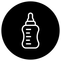 Fototapeta premium Baby bottle Vector Icon Design Illustration