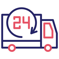 24 Hours Delivery Icon