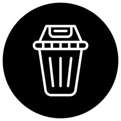 Recycling bin Vector Icon Design Illustration