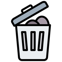 Solid Waste Outline Color Icon