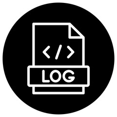 Logs Vector Icon Design Illustration