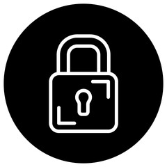 Padlock Vector Icon Design Illustration