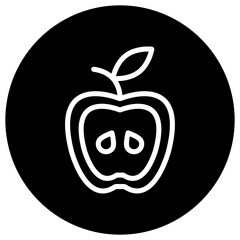 Apple Vector Icon Design Illustration