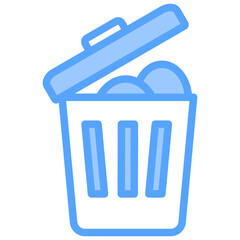 Solid Waste Blue Icon