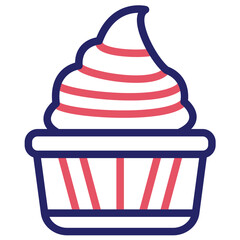 Chocolate Cupcake Icon
