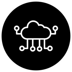 Cloud computing Vector Icon Design Illustration