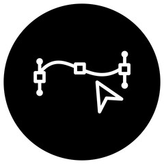 Path point Vector Icon Design Illustration