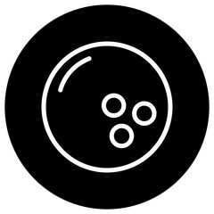 Bowling ball Vector Icon Design Illustration