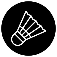 Fototapeta premium Shuttlecock Vector Icon Design Illustration