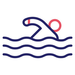 Obraz premium Swimming Icon