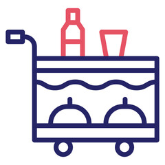 Airplane Food Trolley Icon