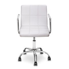 Modern office white chair isolated 