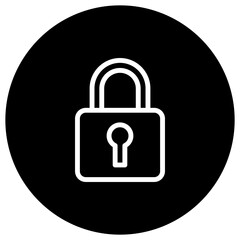 Padlock Vector Icon Design Illustration