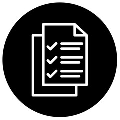 List Vector Icon Design Illustration