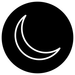Moon Vector Icon Design Illustration
