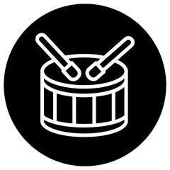Drum Vector Icon Design Illustration